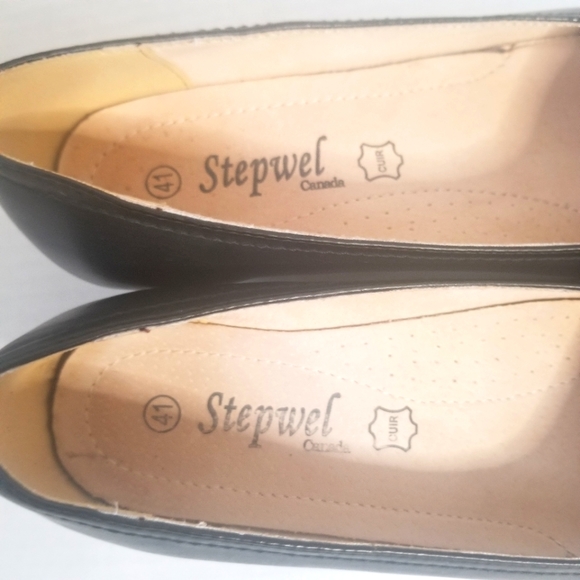 Stepwel Canada Black Shoes Size 41 - Picture 5 of 10